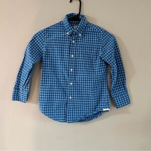 Crewcuts Boys Gingham Button Down shirt . Size 6-7